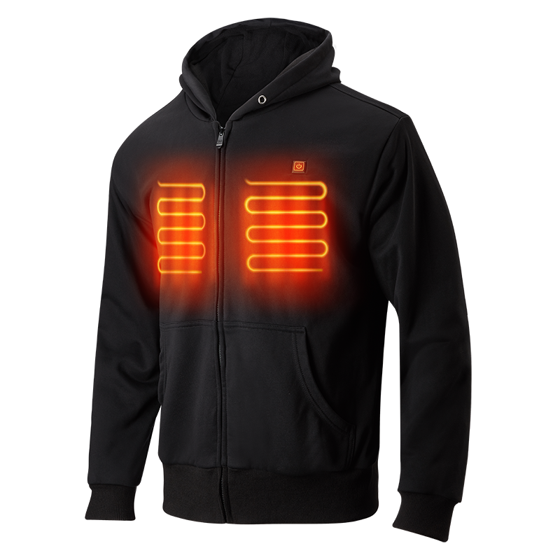 Fabrik Preis Gute Qualität Schwarz Elektrische Beheizte Kleidung Jacke für Männer