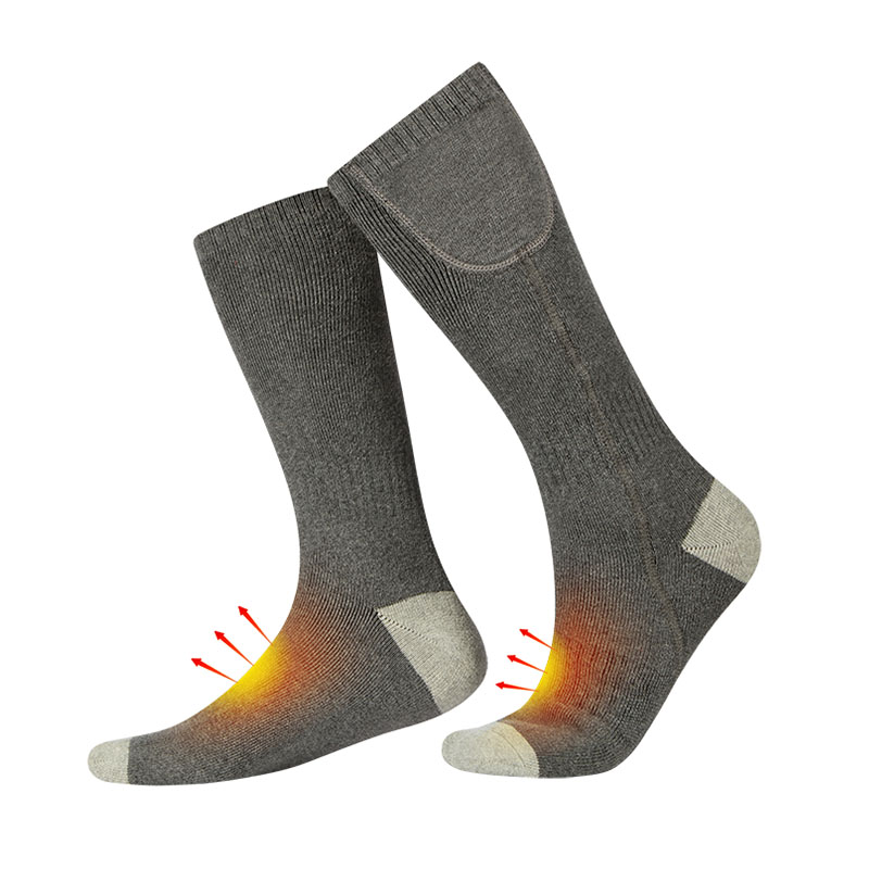 Beheizte Wandersocken für Clod-Wetter, wiederaufladbare Batteriewärmer für chronisch kalte Füße